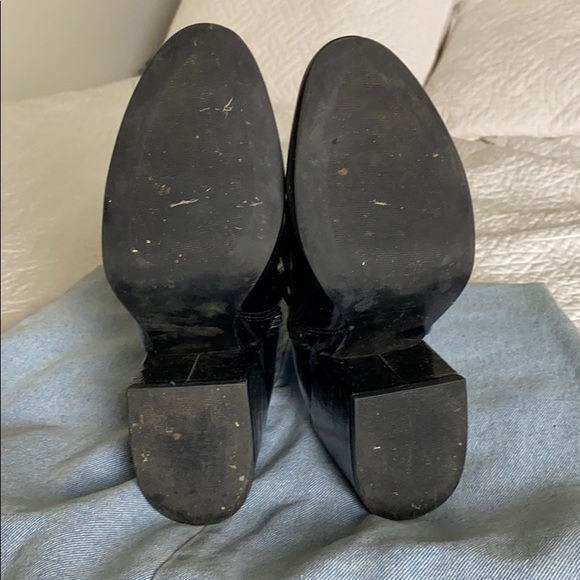 Black Patent (faux) leather booties! - Picture 5 of 5